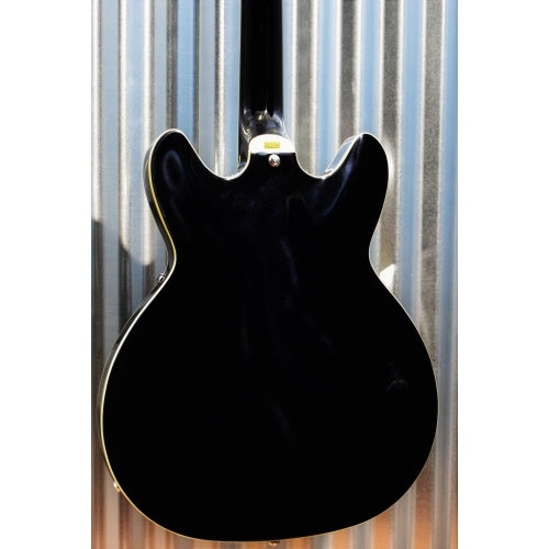 Hagstrom Viking DLX12 Deluxe 12 String Semi Hollow Electric Guitar Black #0201