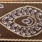 Levy's M8HT-24 2" 60's Hootenanny Jacquard Weave Guitar Strap Brown
