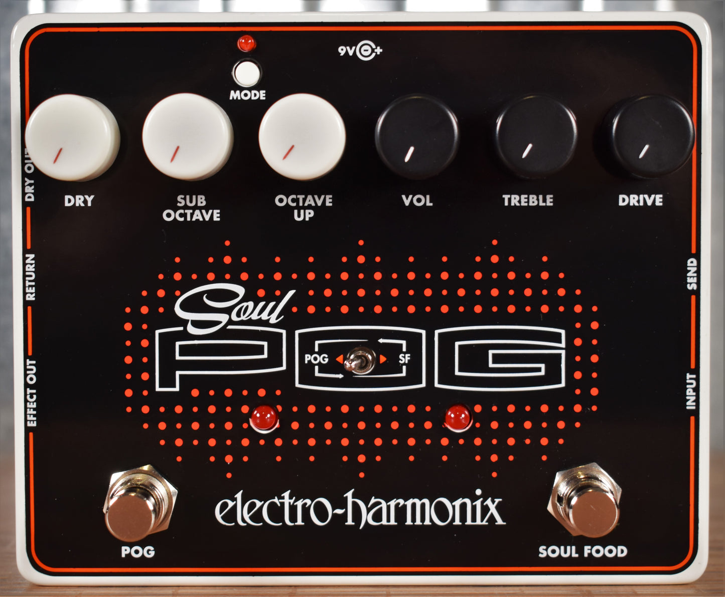 soul food effects pedal Electro-Harmonix SOUL POG Soul Food Overdrive & POG Octave Guitar Effe – Specialty Traders