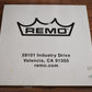 Remo P3-1024-CH Powerstroke 3 Ebony 24" Bass Drumhead With 10" Center Hole