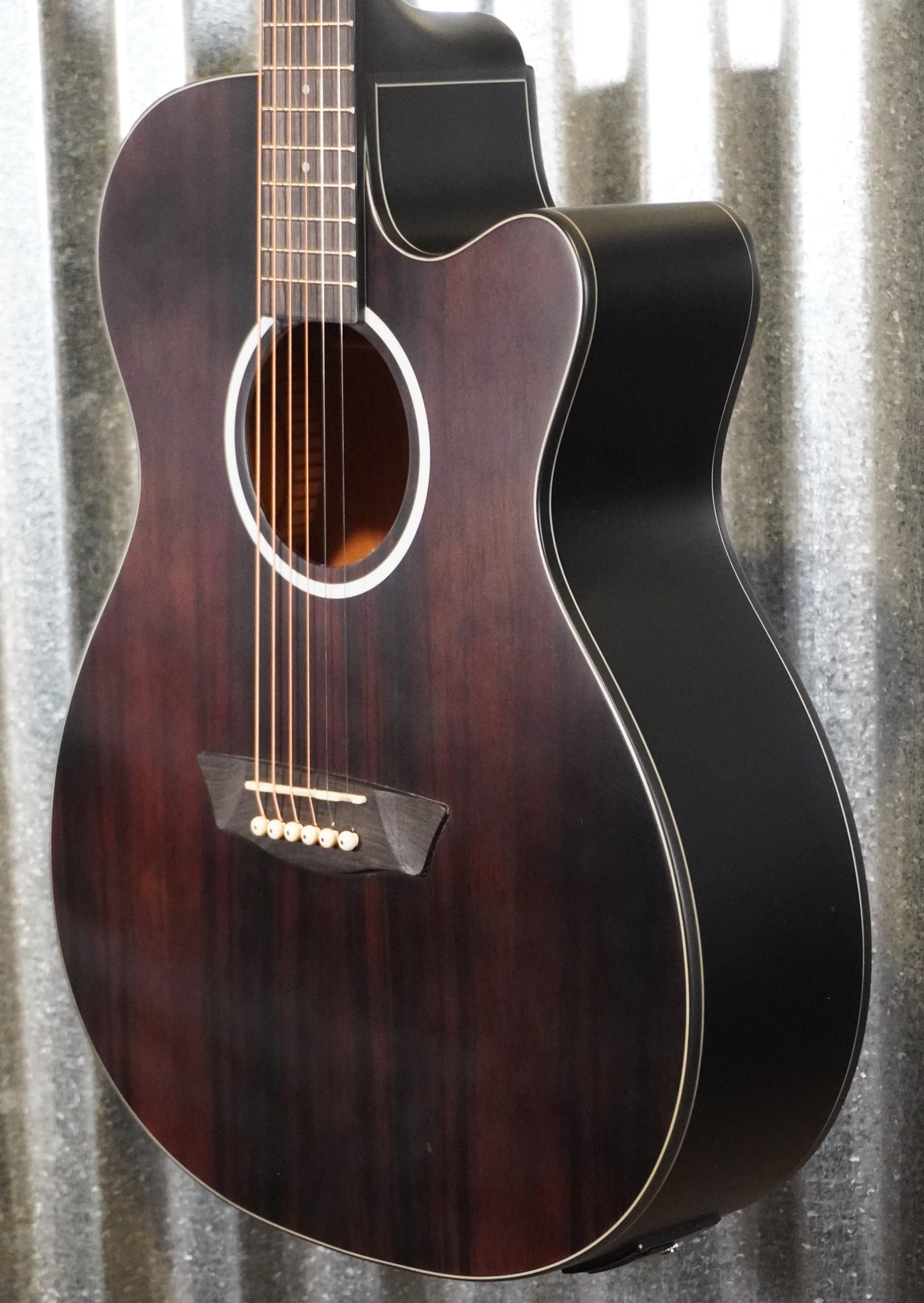 Washburn Deep Forest Ebony Ace Acoustic Electric Guitar DFEACE-U #5118