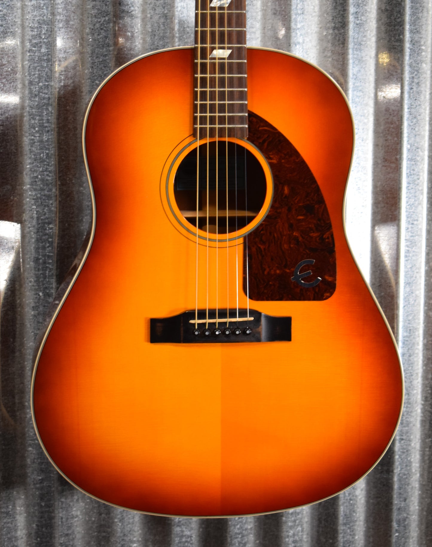 Epiphone FT-79 Inspired By 1964 Texan Vintage Cherryburst Acoustic Electric Guitar Used