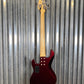 G&L USA CLF L-2500 S750 Ruby Red Metallic 5 String Bass & Case #1323