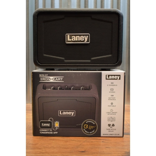 Laney Mini Stereo Ironheart Battery Powered Portable Guitar Combo Amplifier MINI-ST-IRON Demo
