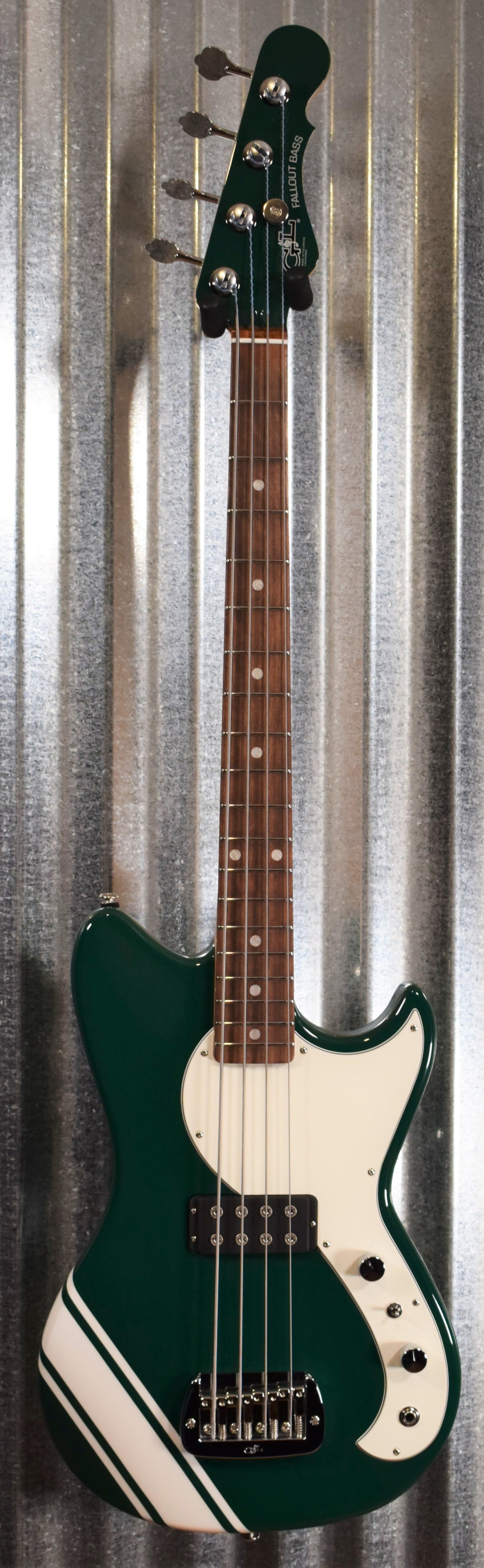 G&L USA Fullerton Limited Edition Fallout Bass British Racing Green 4 String Short Scale & Gig Bag #0203