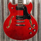Westcreek 333 Semi Hollow Body 335 Transparent Red Guitar #0243 Used