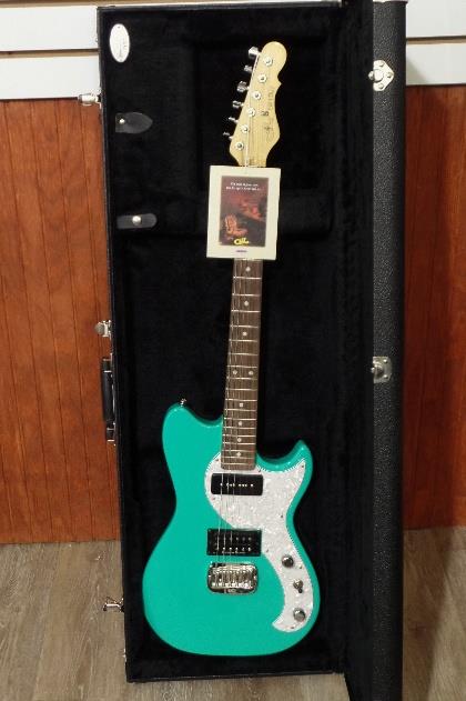 G&L USA Fallout Electric Guitar Belair Green & Hard Case NOS 2013 #7466