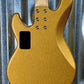 G&L USA CLF Research L2000 Pharaoh Gold 4 String Bass & Case L-2000 2018 #0108