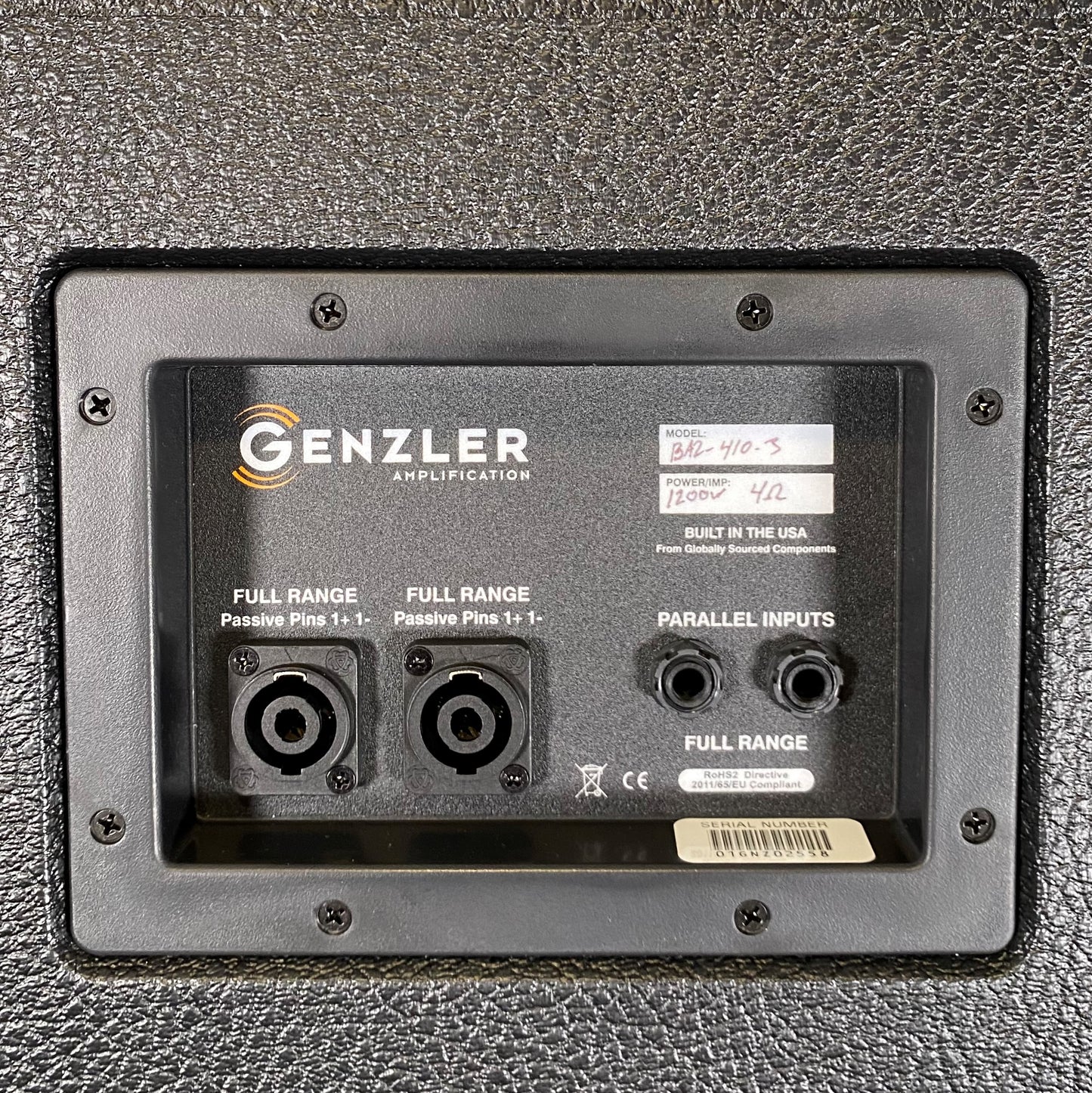 Genzler BA2-410-3 Series 2 4x10" & 6x3" Array 1200 Watt 4 Ohm Bass Amplifier Speaker Cabinet