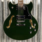 Westcreek 333 Semi Hollow Body 335 Transparent Green Guitar #0588 Used
