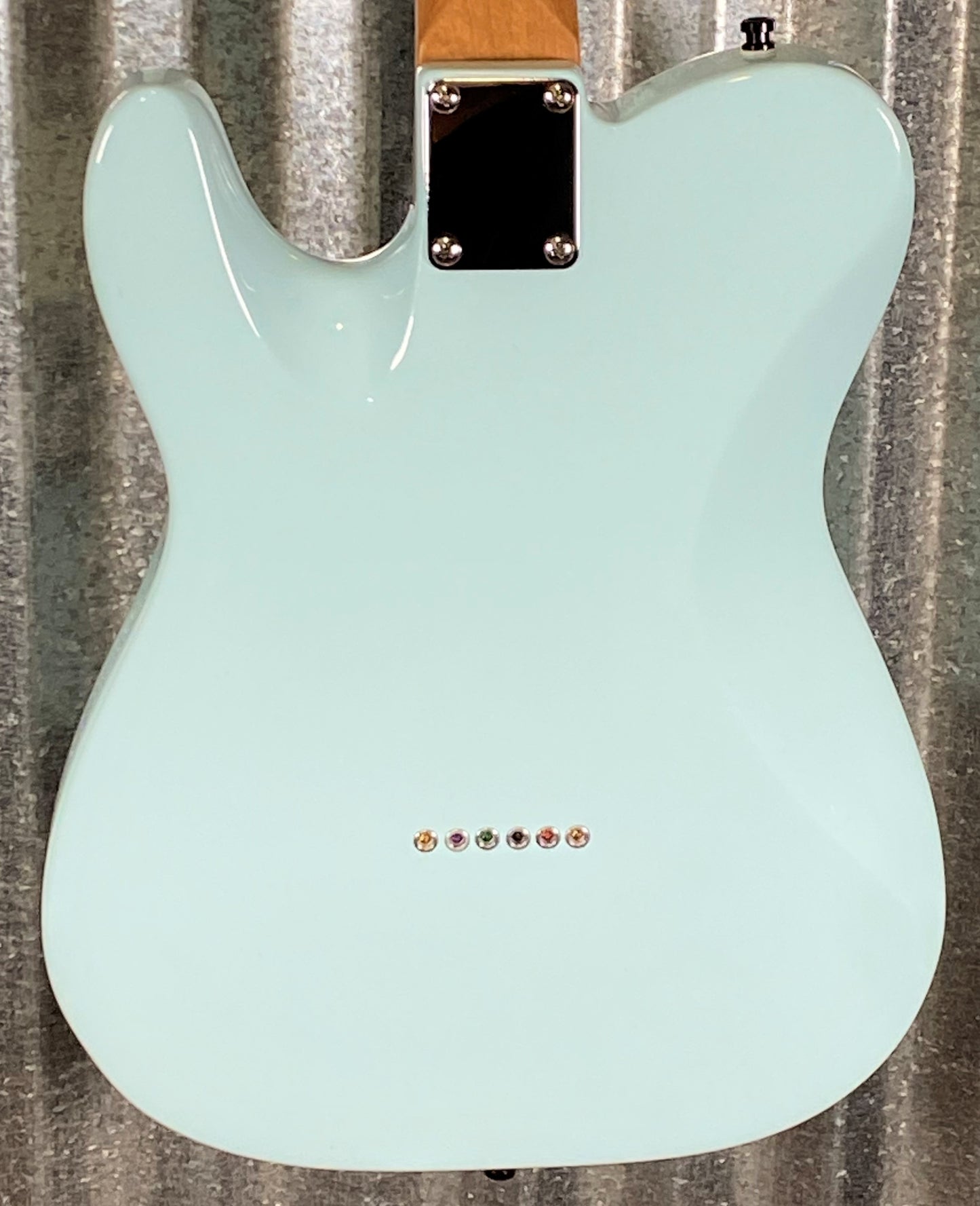 Musi Virgo Fusion Telecaster Baby Blue Guitar #5105 Used