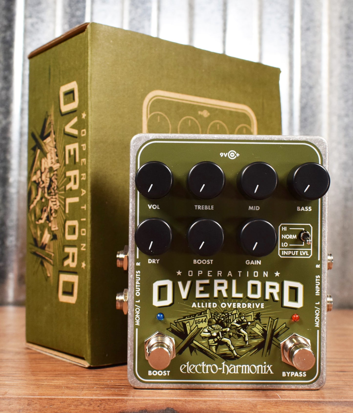 Electro-Harmonix EHX Operation Overlord Allied Overdrive Guitar Effect Pedal