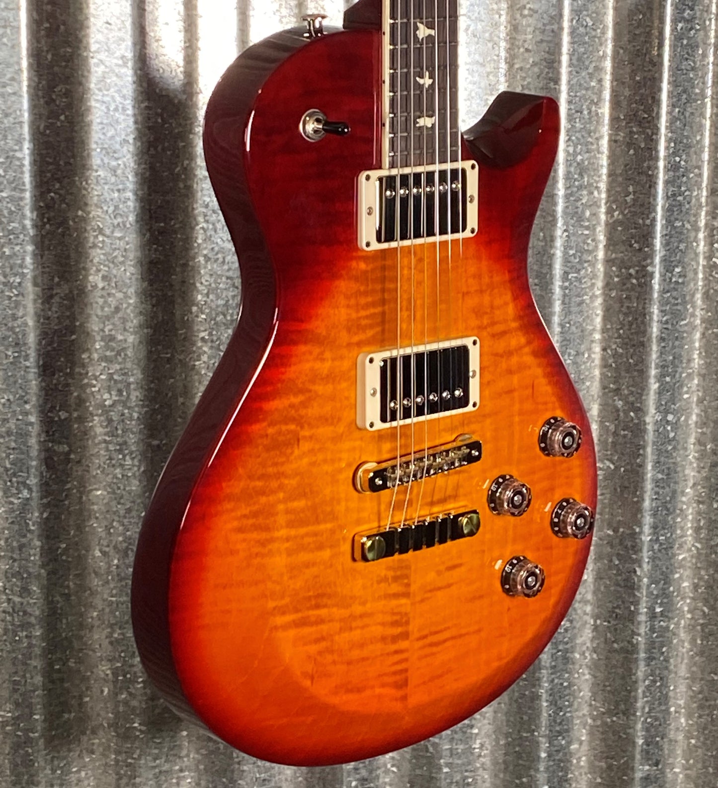 PRS Paul Reed Smith USA S2 Singlecut McCarty 594 Dark Cherry Sunburst Guitar & Bag #6755