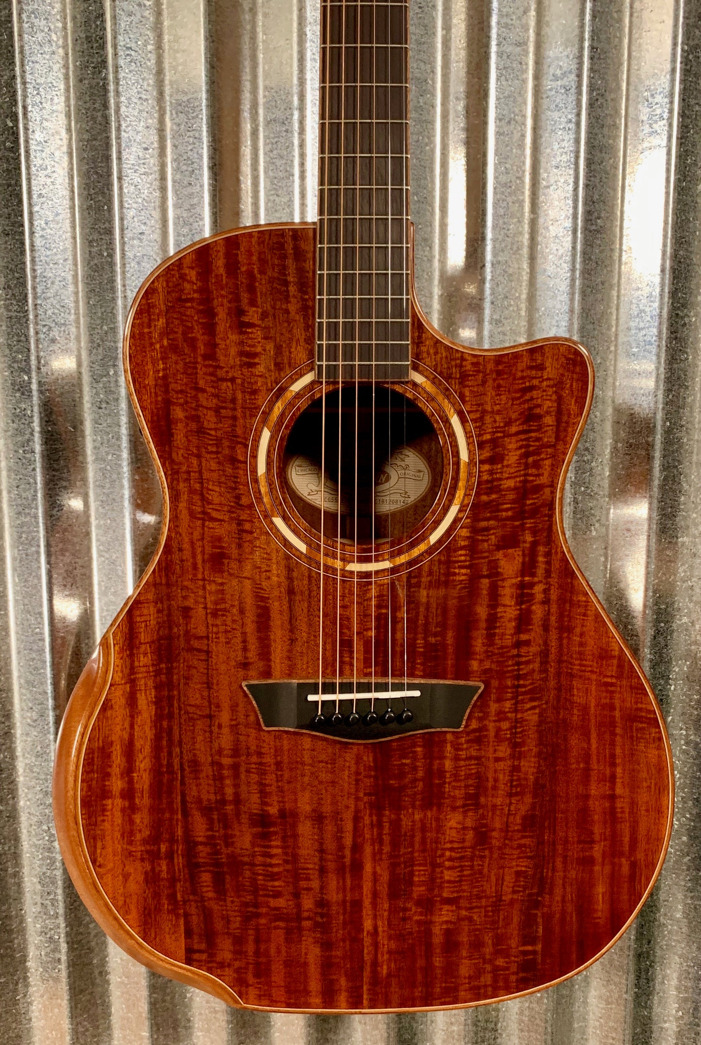 Washburn Comfort Series G55SCE Koa Acoustic Electric Guitar WCG55CE #8142
