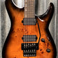 ESP LTD H-1001FR Floyd Rose Black Natural Burst Burl Guitar LH1001FRBPBLKNB #1300 Used