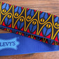 Levy's MP2SLD-001 2" Polyester Sublimation Guitar Strap Blue Red