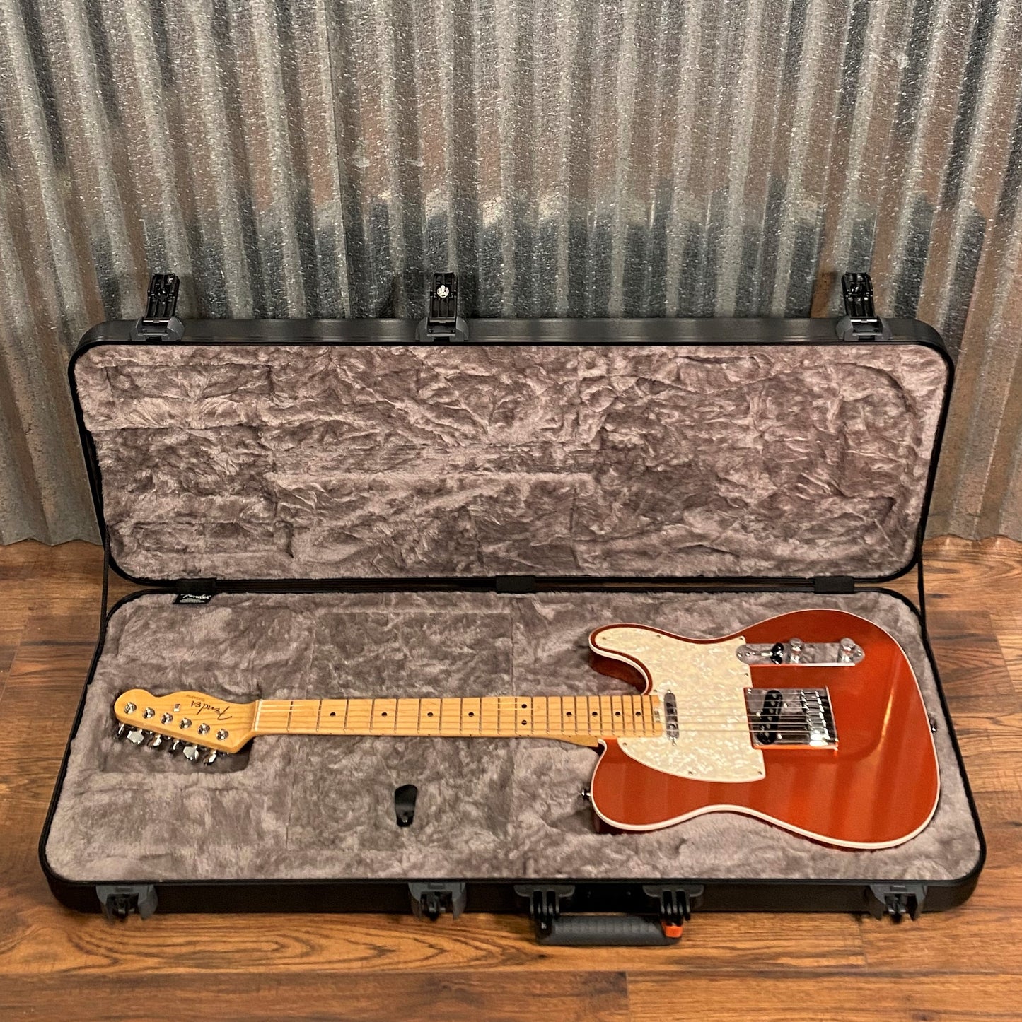 Fender American Elite Telecaster Autumn Blaze Metallic Guitar & Case #4183 Used