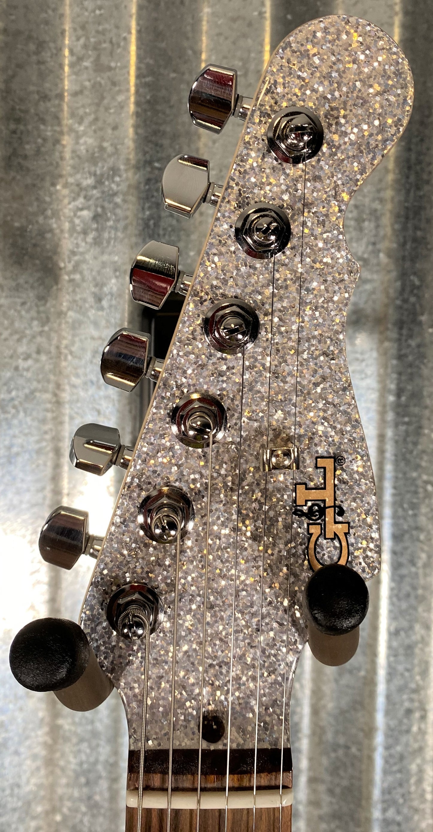 G&L USA Legacy Silver Metal Flake Guitar & Case #5140