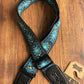 Levy's M8HT-04 2" Hootenanny Jacquard Poly Adjustable Guitar & Bass Strap Blue Black