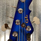G&L USA JB-5 Blueburst 5 String Jazz Bass Rosewood Satin Neck & Case #2246