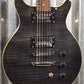 Hamer Archtop Flame Trans Black Double Cut Electric Guitar SATF-TBK #0925