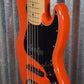 G&L USA JB-5 Hugger Orange 5 String Jazz Bass Maple Satin Neck & Case #6031