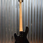 G&L Tribute M-2000 GTS 4 String Carved Flame Top Trans Black Bass #8460
