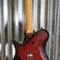 Kiesel Guitars Z6X Zeus Blood Red Blackburst Headless Guitar & Bag #7123 Used
