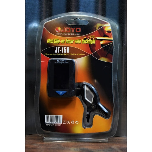 JOYO JT-15B Backlit Mini Clip-On Digital Tuner for Guitar, Bass, Violin, Ukulele