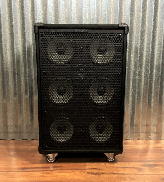 Phil Jones Bass CAB 67 Piranha 500 Watt 6x7" + 3” Tweeter Bass Extension Speaker Cabinet 8 Ohm Black