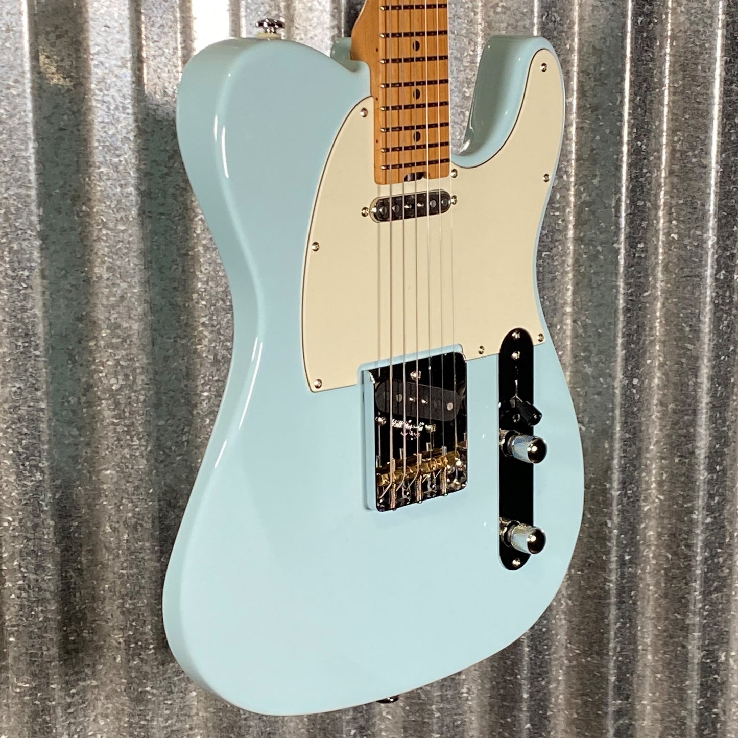 Musi Virgo Classic Telecaster Baby Blue Guitar #0612 Used