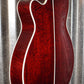 Takamine TSP158C See Thru Red Thinline Acoustic Electric Guitar & Case TSP158CSTR #0247 Used