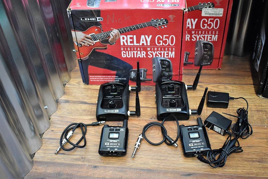Line 6 Relay G50 Digital Wireless Guitar System Set of 2 - Non Functional *