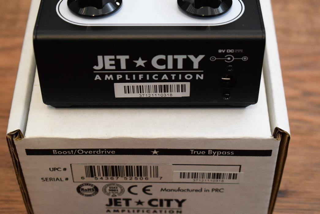 Jet City Amplification JHS Designed Boost Overdrive Guitar Effect Pedal