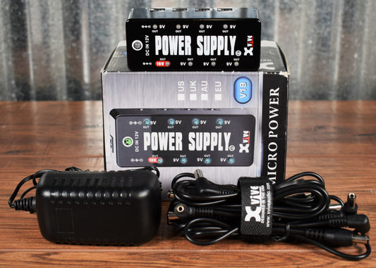 Xvive V19 Micro Power Guitar Effect Pedal Power Supply 9-18V Used