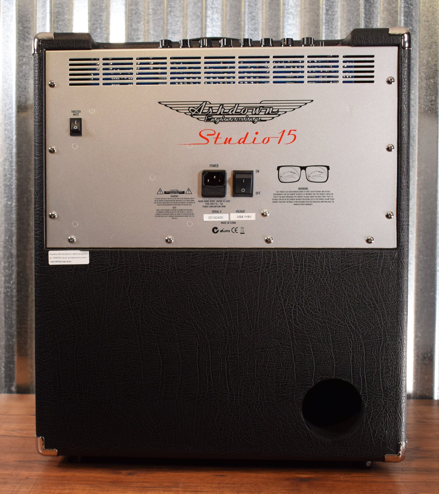 Ashdown Engineering Studio 15 1x15" 300 Watt Bass Combo Amplifier Demo