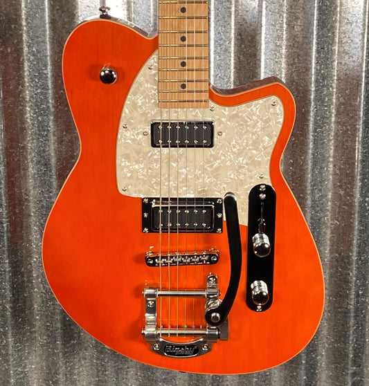 Reverend Guitars Flatroc Rock Orange Bigsby Guitar #54920