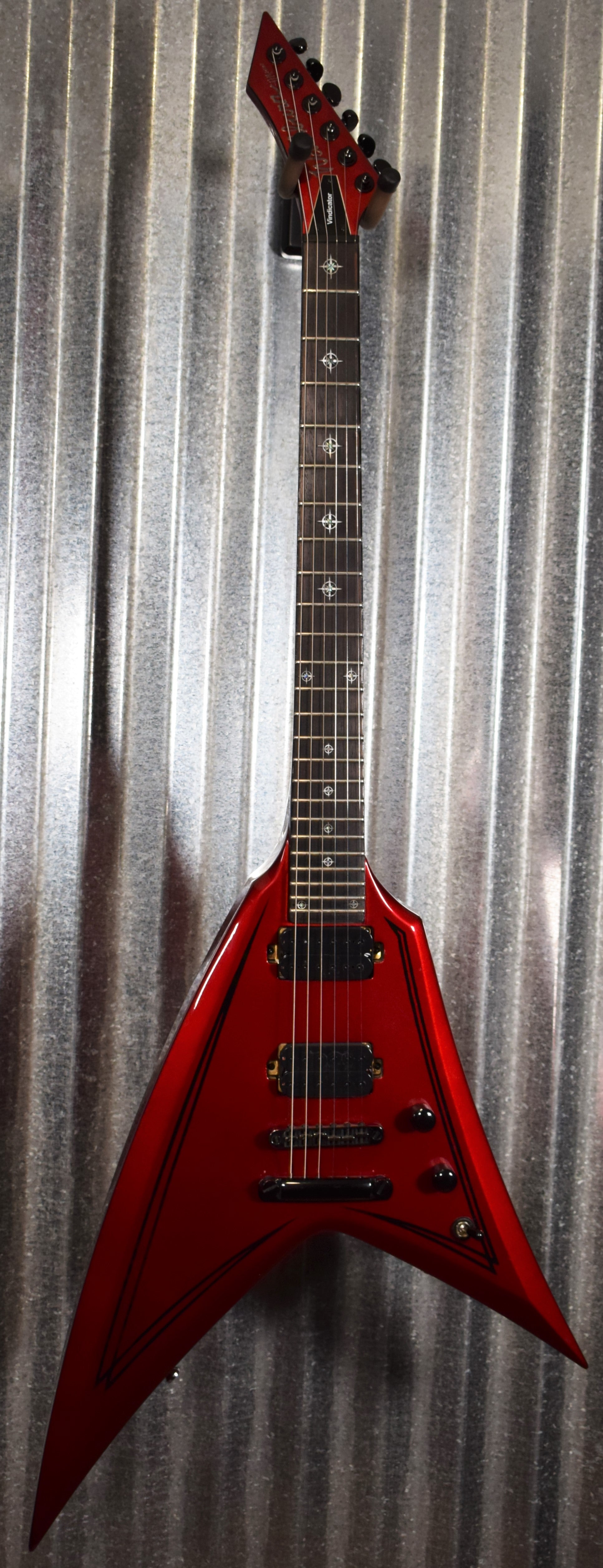 Washburn WV40MRK Vindicator HM Series Flying V Style Metallic Red Guit