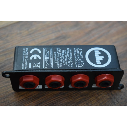 Temple Audio Design Pedalboard Isolated TRS Patchbay Module MOD-4JPM Demo