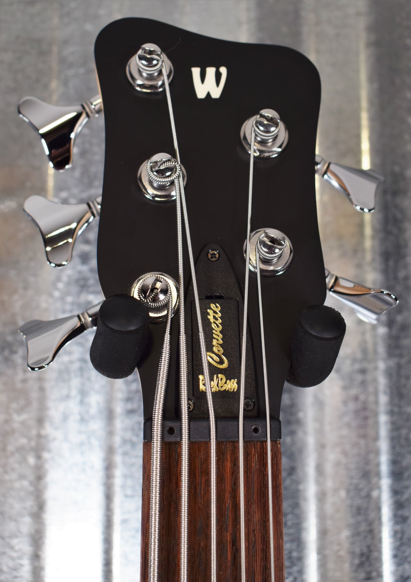 Warwick Rockbass Corvette Basic Satin Nirvana Black Active 5 String Bass & Bag #3720