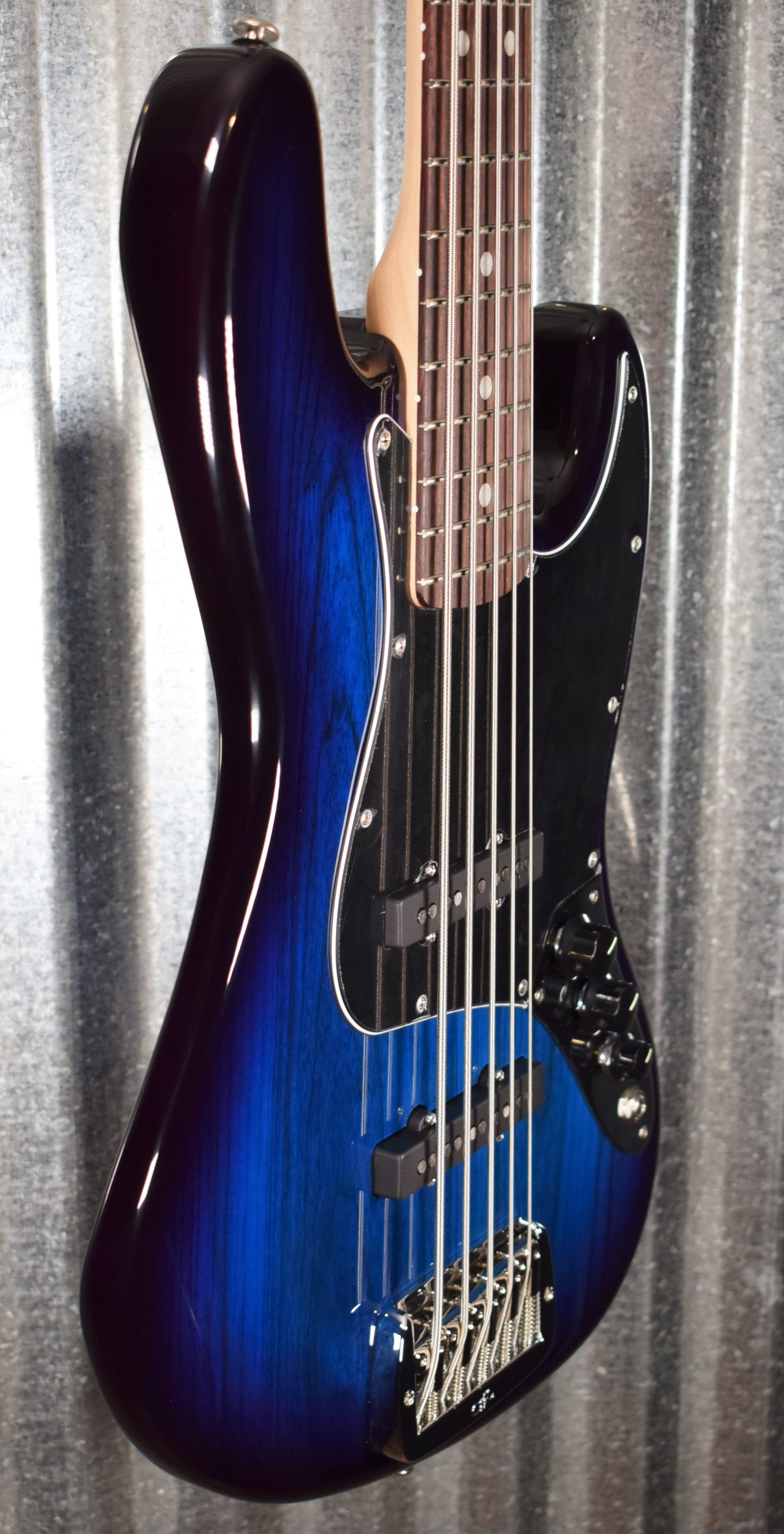 G&L USA JB-5 5 String Jazz Bass Blueburst & Case 2020 JB5 #0175