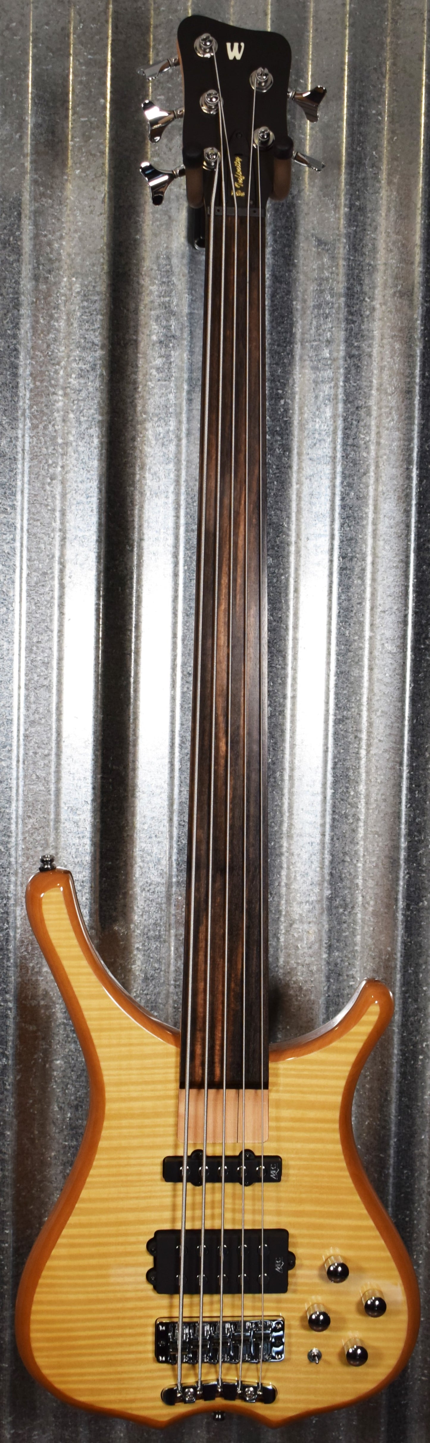 Warwick Rockbass Infinity 5 String Natural Fretless Bass & Bag #1620