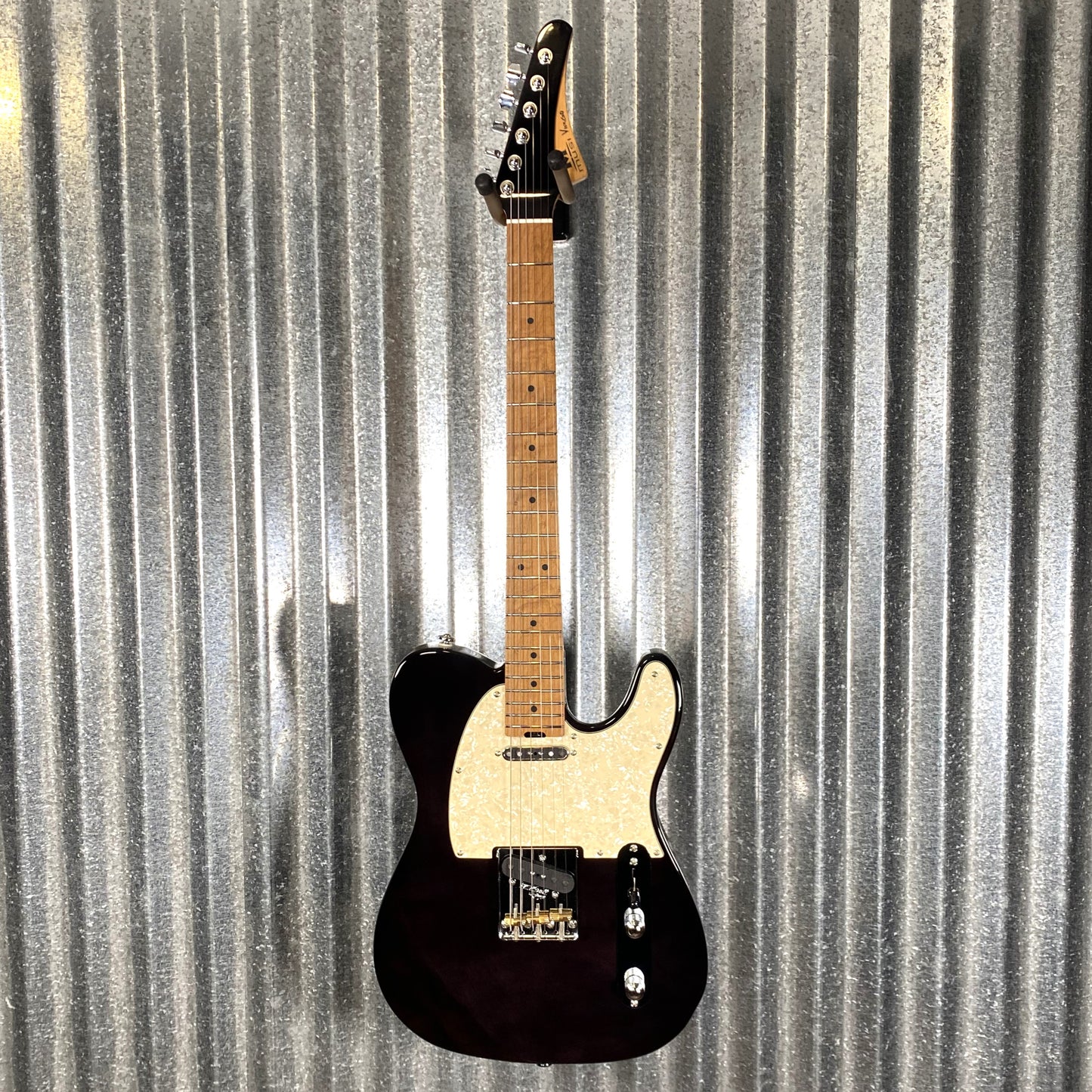 Musi Virgo Classic Telecaster Transparent Black Guitar #0286 Used