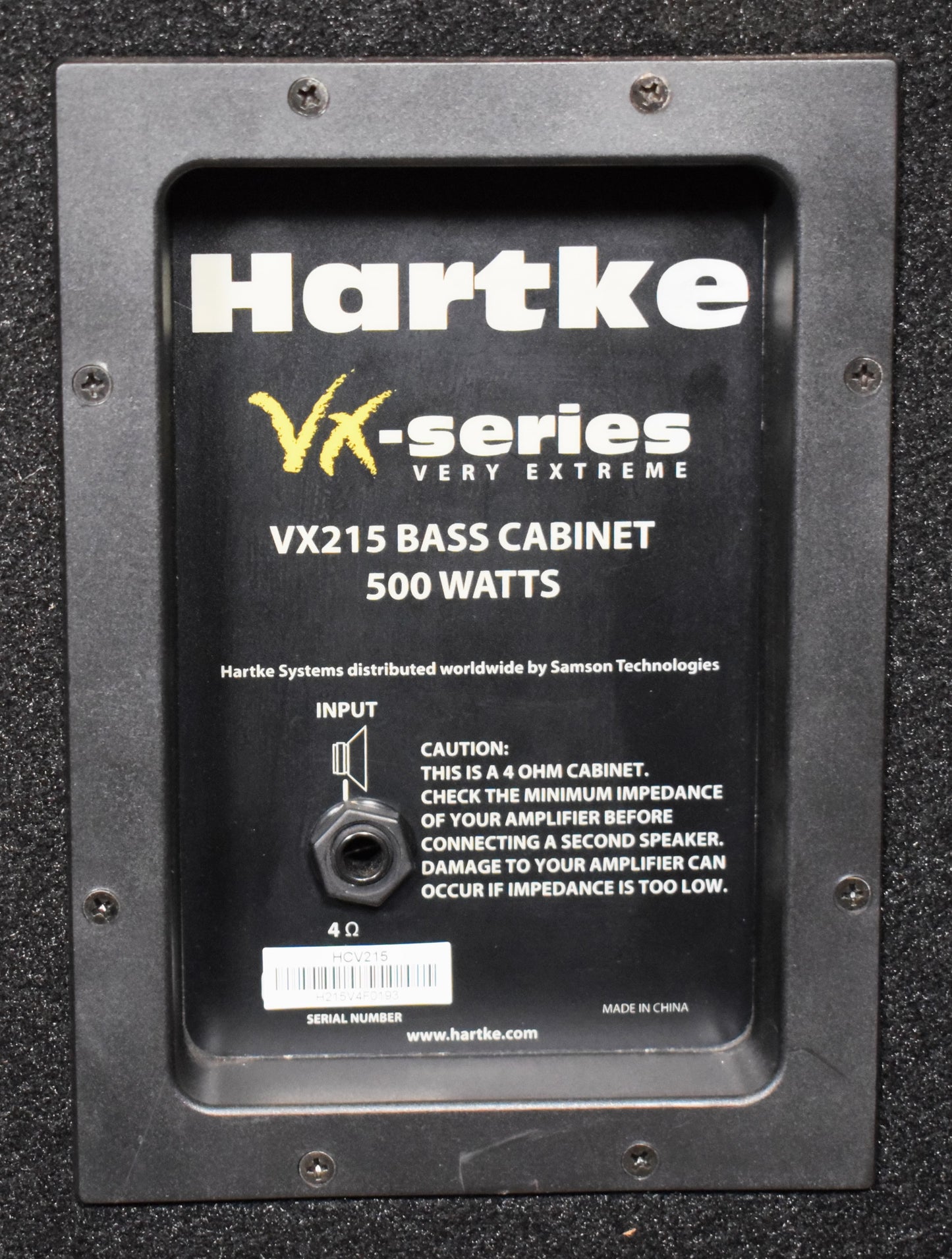 Hartke VX Series VX215 2x15" 500 Watt Bass Amplifier Cabinet Used