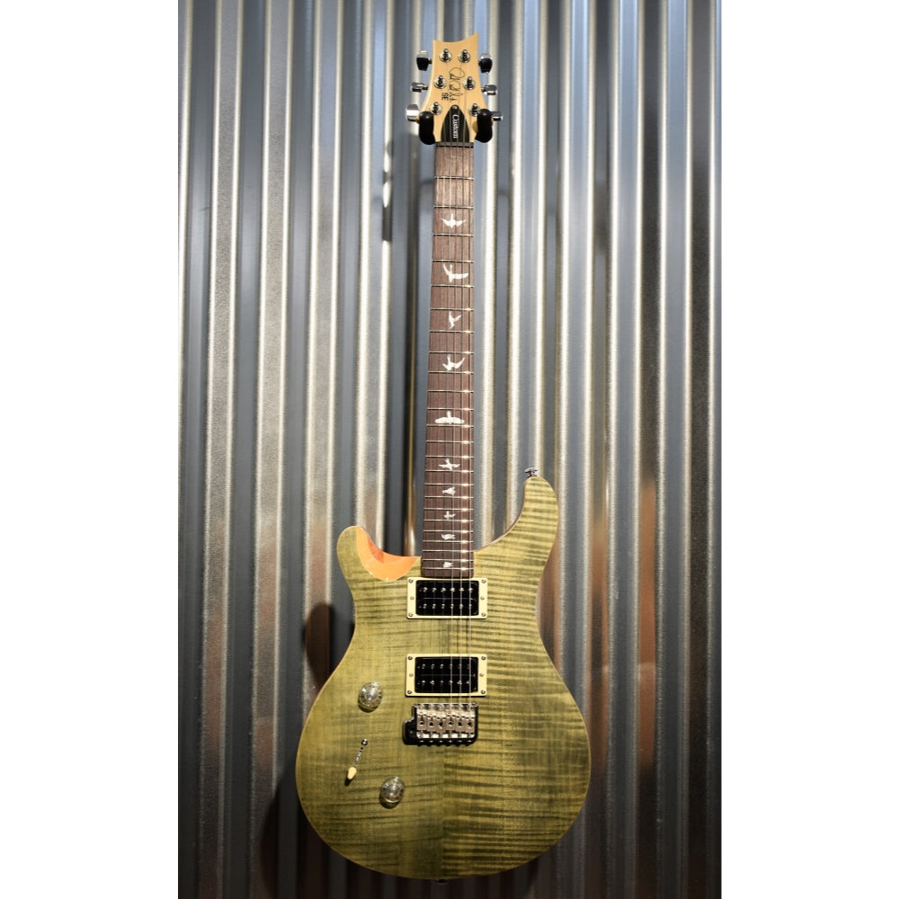 PRS Paul Reed Smith SE Custom 24 Flame Trampas Green Left Hand Guitar & Bag 2018 #7929