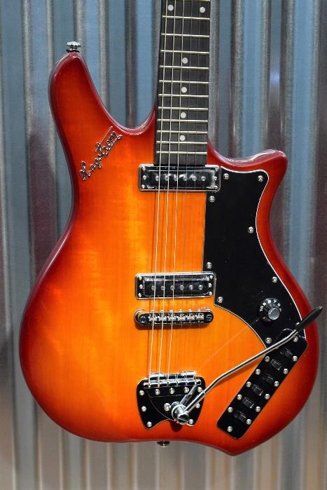 Hagstrom Retroscape Series IMP-CSB Impala Cherry Sunburst Guitar & Case #0968