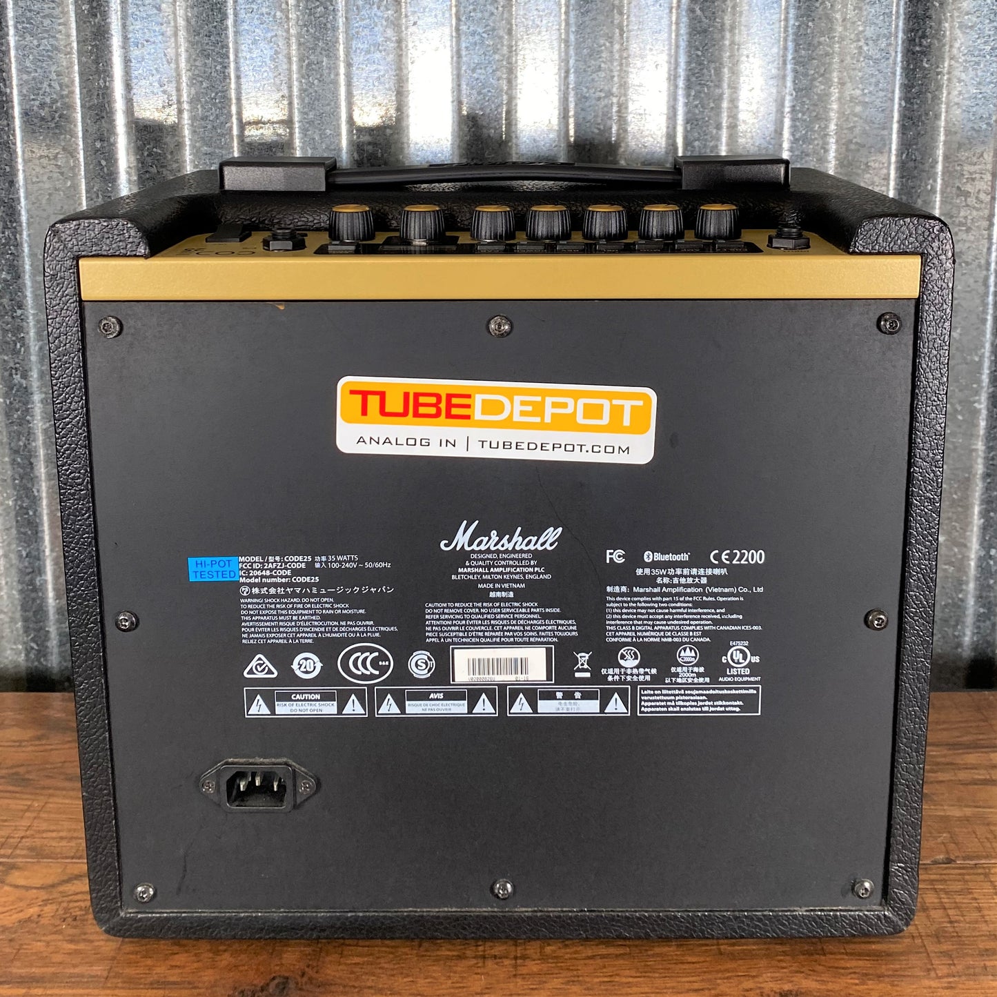 Marshall Code 25 Watt 1x10" Modeling Guitar Combo Amplifier Used