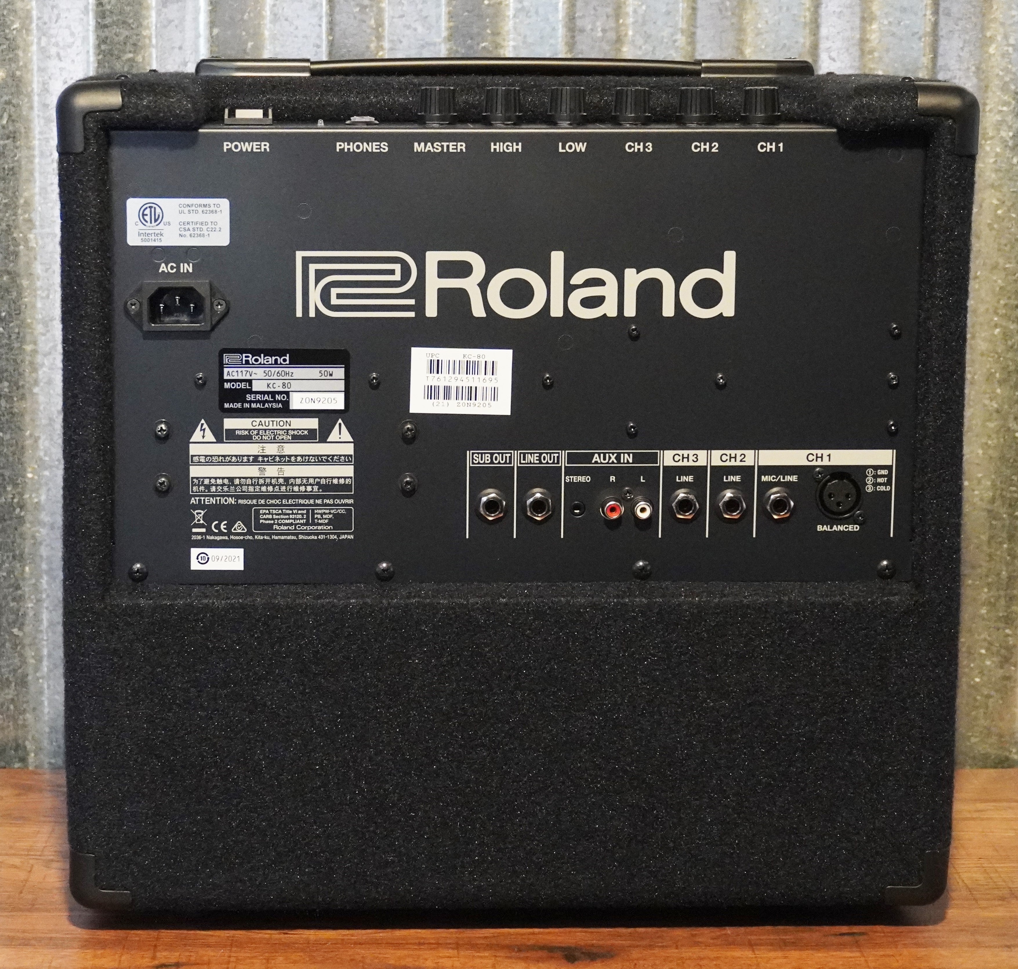 Roland KC-80 50 Watt 3 Channel 10