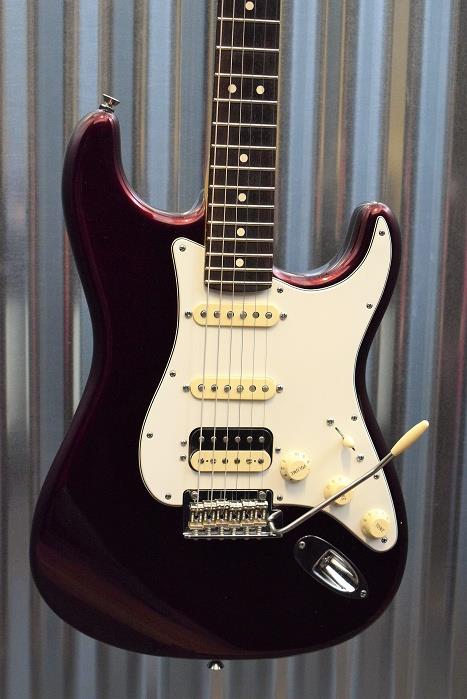 Fender American Standard Stratocaster HSS Shawbucker Bordeaux Metallic & Case