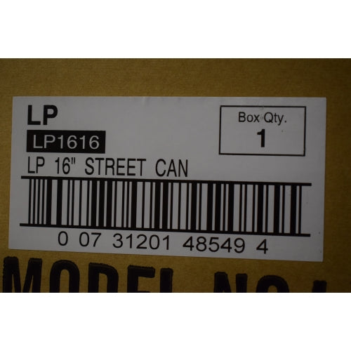 LP Latin Percussion RAW 16" Steel Street Can with Legs LP1616
